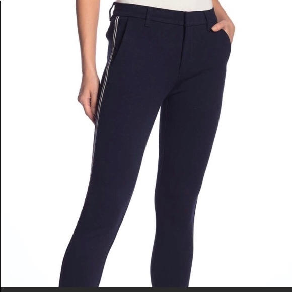 trousers with a stripe down the side